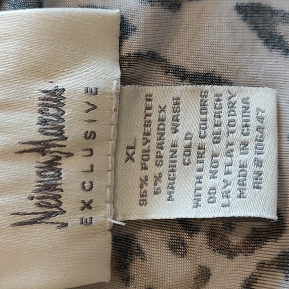 Vintage Neiman Marcus Exclusive Animal Print Blouse Size XL - Picture 5 of 5